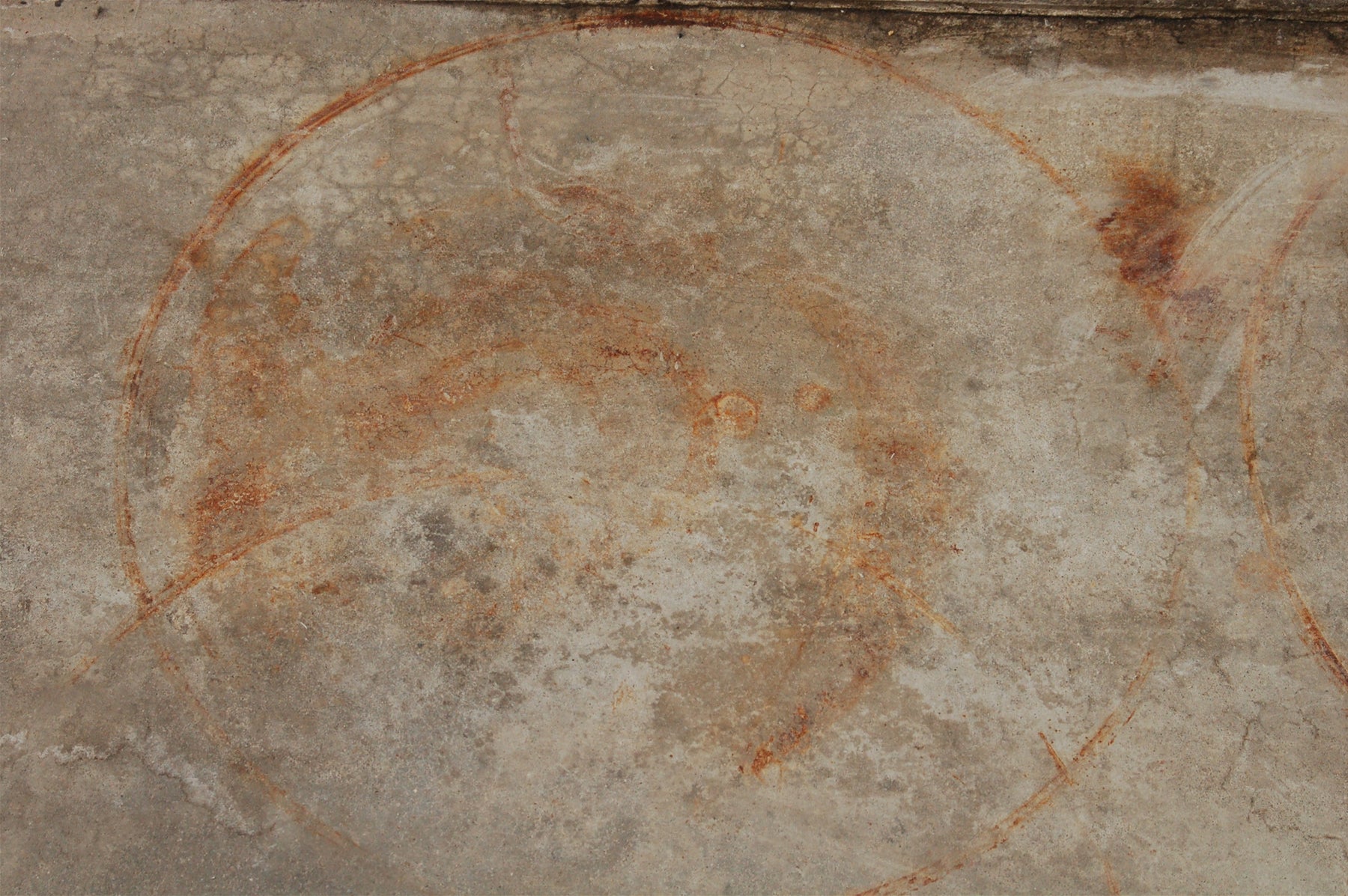 Rust Ring on Concrete