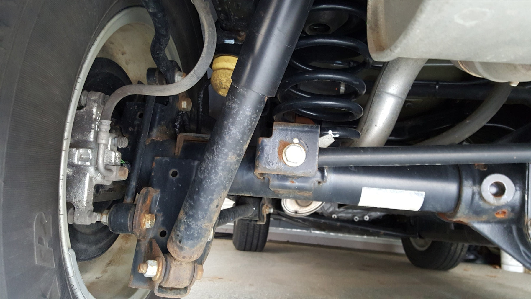 Rust on Jeep Wrangler Suspension