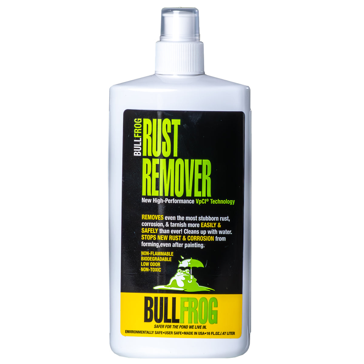 bull frog rust blocker fishing reel Bull Frog 94236 Rust Remover Liquid Spray 16 oz